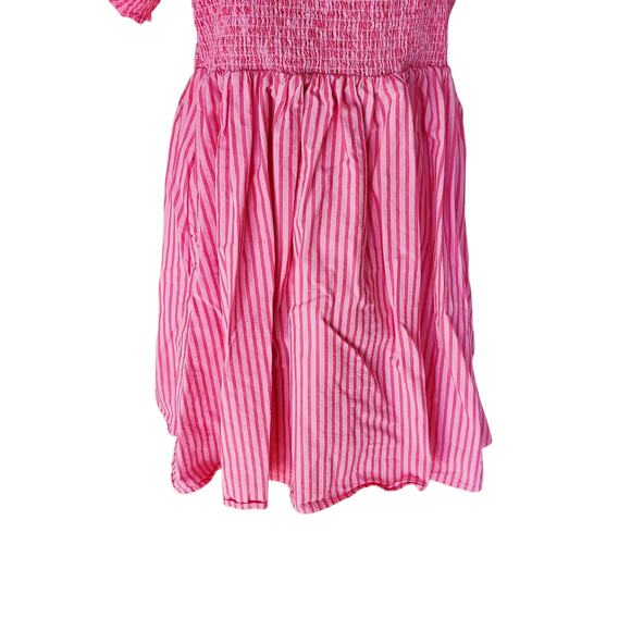 Draper James Pink Stripe Cam Smocked Dress Cotton Women’s Plus Size 1X - Picture 13 of 14